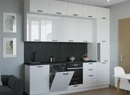 Кухонный гарнитур Белый глянец-17 (3000 мм)