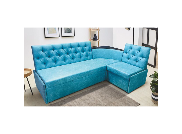 Кухонный уголок Призма каретная стяжка с полкой