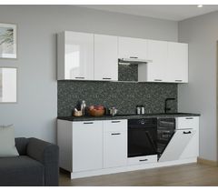 Кухонный гарнитур Белый глянец-19 (2450 мм)