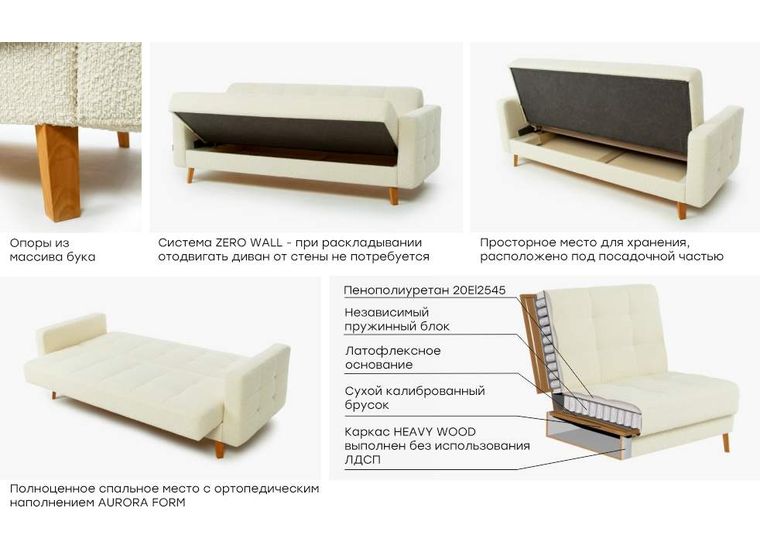 Диван Скандинавия 3+От