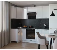 Кухонный гарнитур Белый глянец-8 (1000х2400 мм)