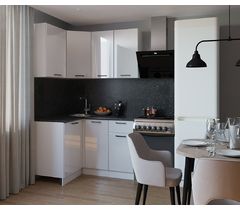 Кухонный гарнитур Белый глянец-11 (1200х1400 мм)