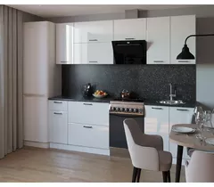 Кухонный гарнитур Белый глянец-14 (2600 мм)