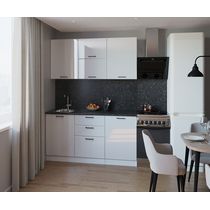 Кухонный гарнитур Белый глянец-9 (1800 мм)